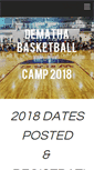 Mobile Screenshot of demathabasketballcamp.com